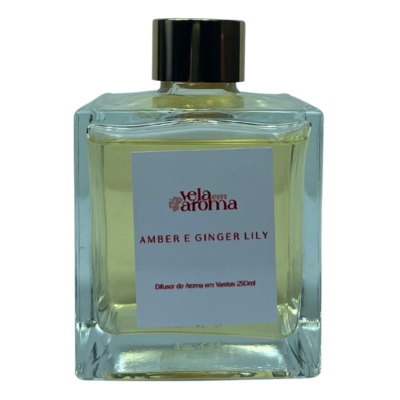 Aromatizador de ambiente em Varetas Amber e Ginger Lily 250 ml
