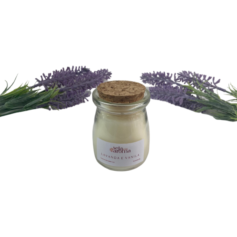 Vela Aromática Lavanda e Vanilla de 80 Gramas - Leiterinha