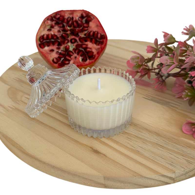 Vela Aromática Romã e Flores de 60 Gramas - Bombonier