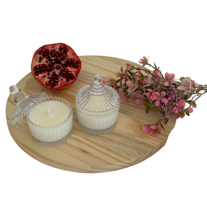 Vela Aromática Romã e Flores de 60 Gramas - Bombonier