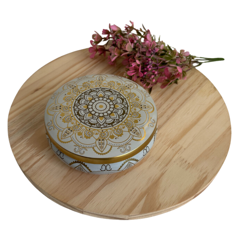 Vela Aromática Romã e Flores em Lata 300 Gramas