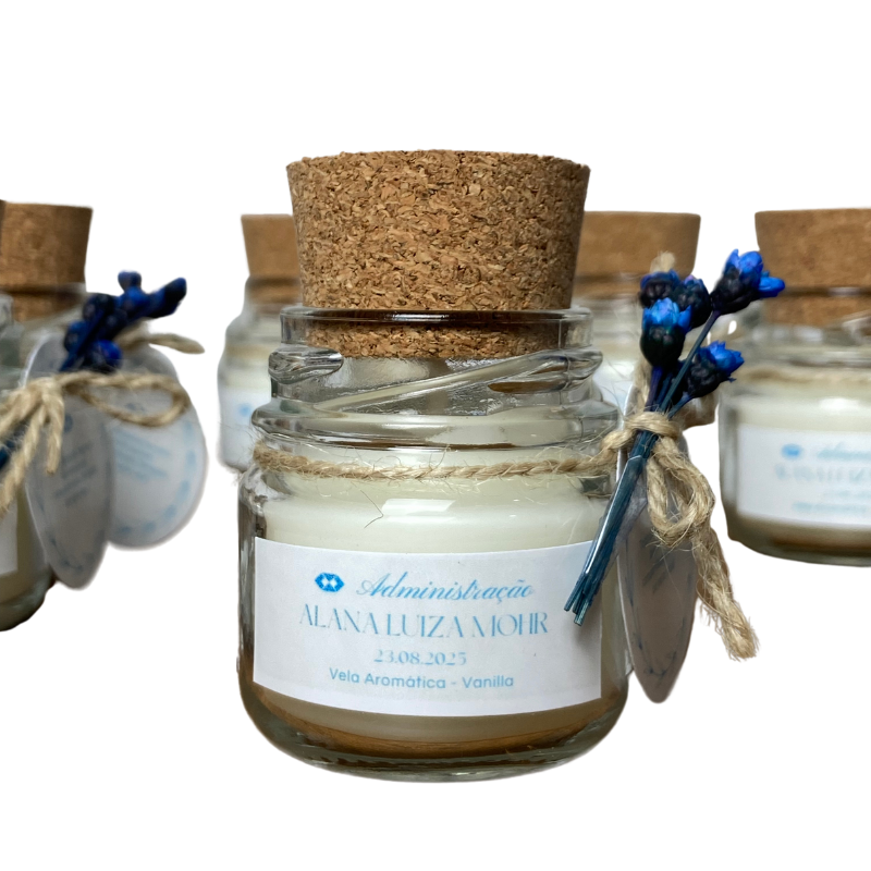 Vela Aromática de 30 Gramas Geléinha - Lembrancinhas de Formatura de Graduação