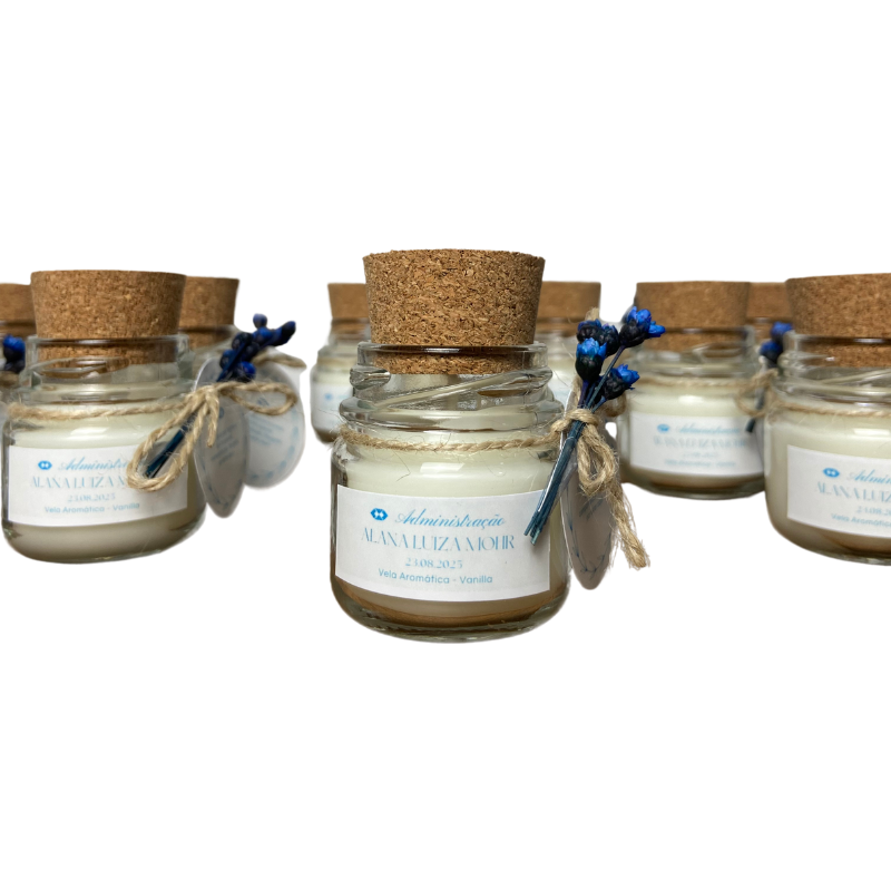 Vela Aromática de 30 Gramas Geléinha - Lembrancinhas de Formatura de Graduação