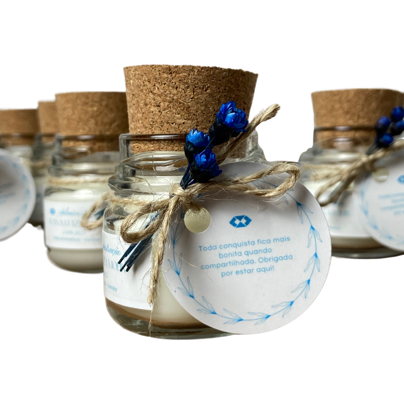 Vela Aromática de 30 Gramas Geléinha - Lembrancinhas de Formatura de Graduação
