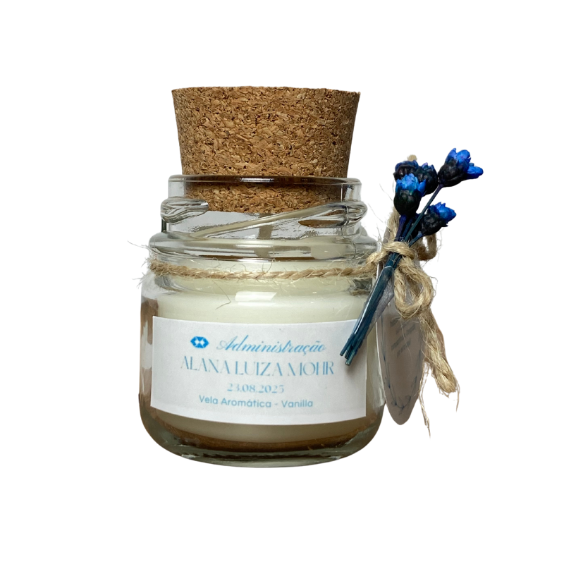 Vela Aromática de 30 Gramas Geléinha - Lembrancinhas de Formatura de Graduação