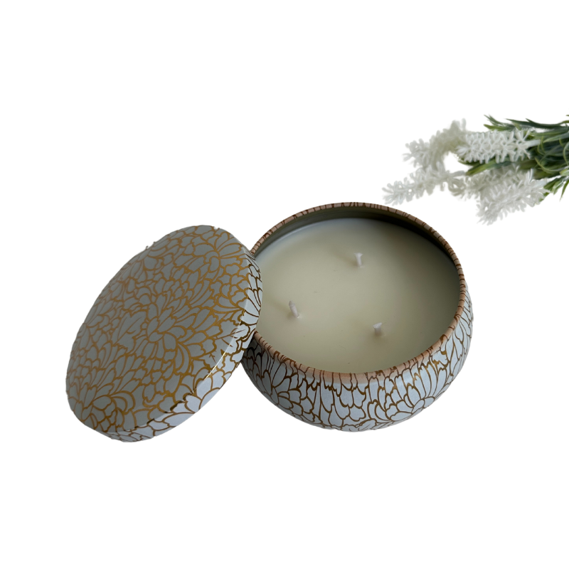 Vela Aromática Amber e Ginger Lily em Lata de 200 Gramas