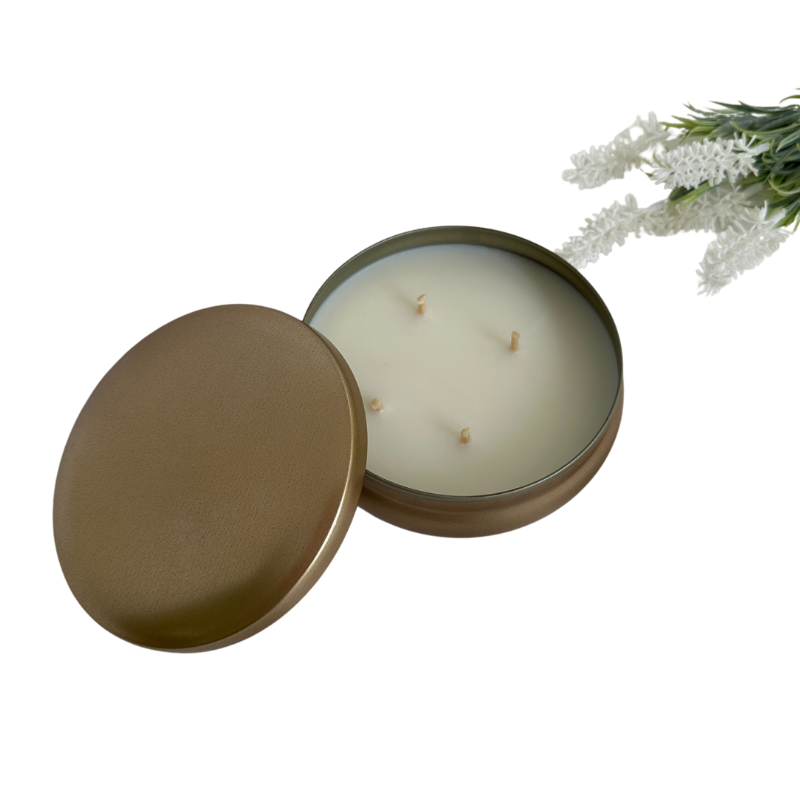 Vela Aromática Amber e Ginger Lily em Lata de 300 Gramas