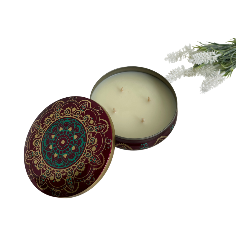 Vela Aromática Amber e Ginger Lily em Lata de 300 Gramas