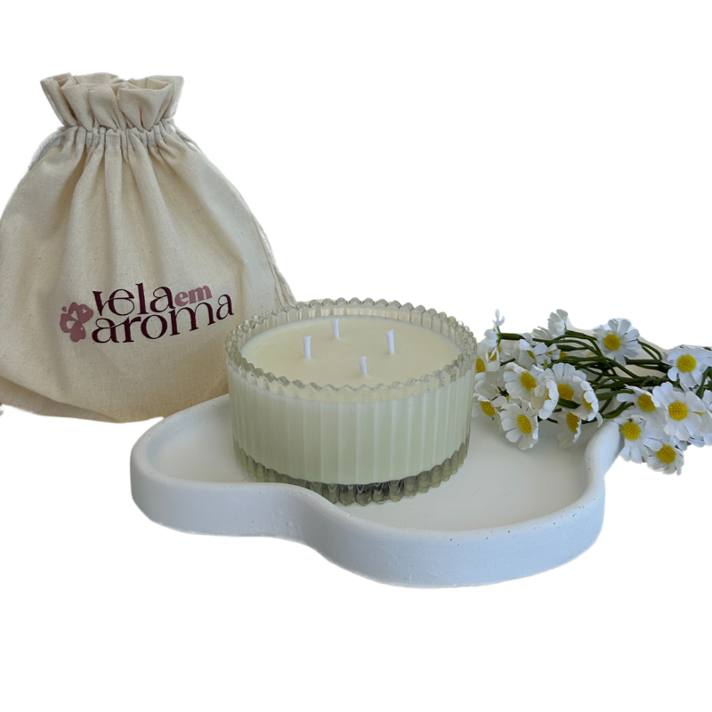 Vela Aromática Chá Branco de 200 Gramas - Bombonier