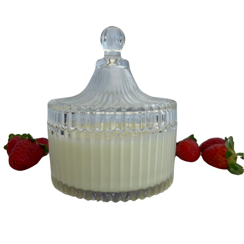 Vela Aromática Morango e Framboesa de 200 Gramas - Bombonier