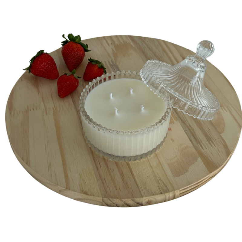 Vela Aromática Morango e Framboesa de 200 Gramas - Bombonier