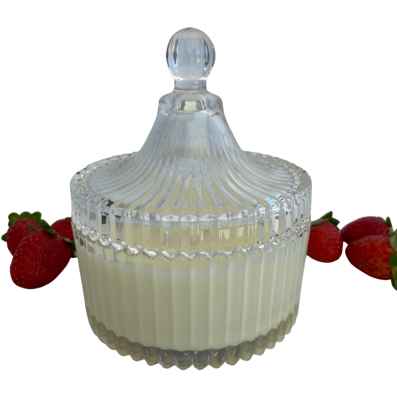 Vela Aromática Morango e Framboesa de 200 Gramas - Bombonier