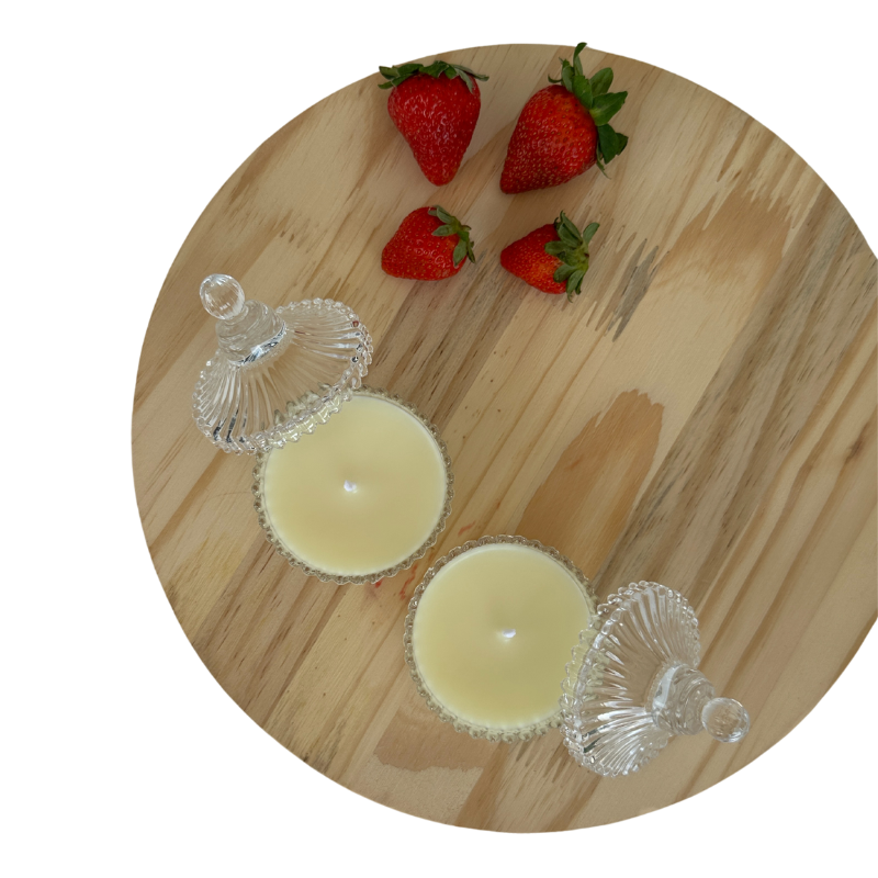 Vela Aromática Morango e Framboesa de 60 Gramas - Bombonier