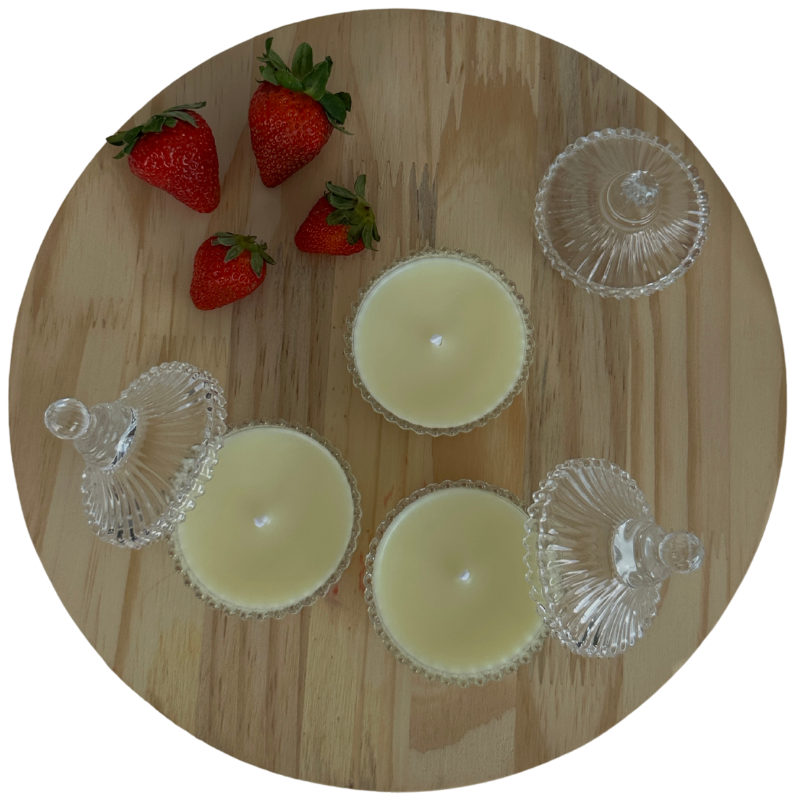 Vela Aromática Morango e Framboesa de 60 Gramas - Bombonier