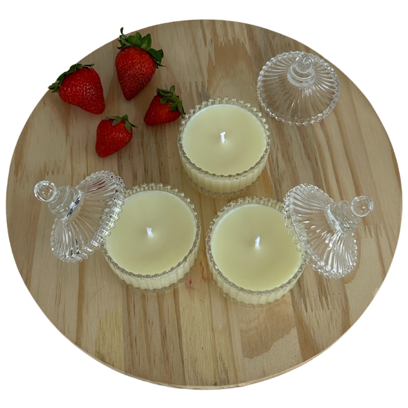 Vela Aromática Morango e Framboesa de 60 Gramas - Bombonier