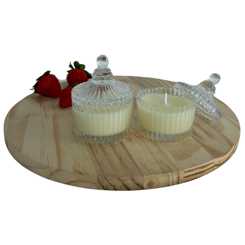 Vela Aromática Morango e Framboesa de 60 Gramas - Bombonier