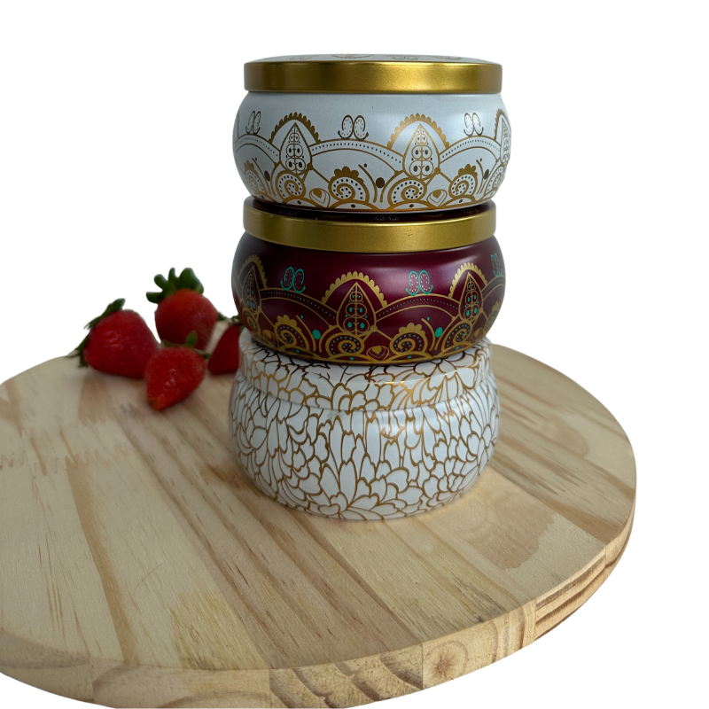 Vela Aromática Morango e Framboesa em Lata 200 Gramas