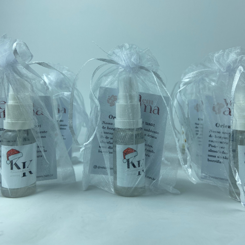 Aromatizador de ambiente em Spray 20ml - Lembrancinhas de Natal Personalizada