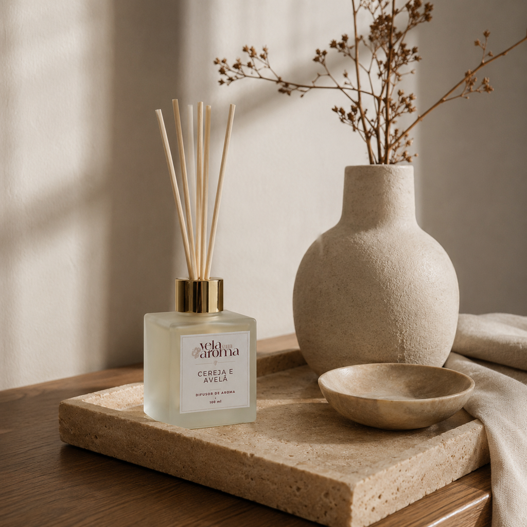 Aromatizador de Ambiente em Varetas 100 ml – Vidro Fosco