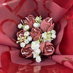 Buquê de Velas Aromáticas em Formato de Rosa 100 Gramas – Presente Decorativo Romântico