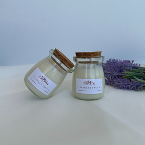 Vela Aromática Lavanda e Vanilla de 80 Gramas - Leiterinha