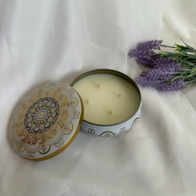 Vela Aromática Lavanda e Vanilla em Lata de 300 Gramas