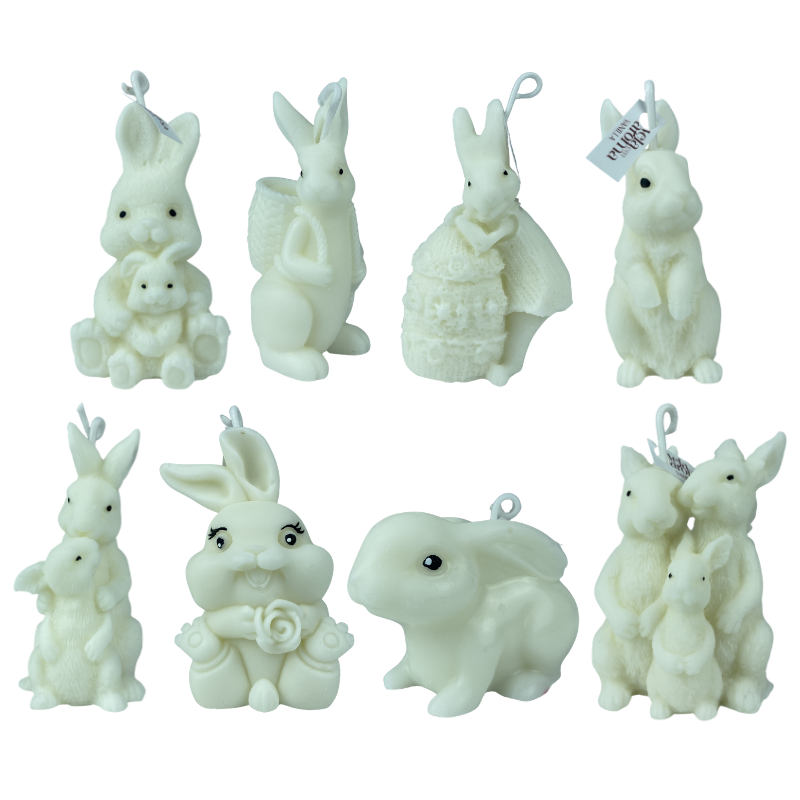 Vela Aromática Decorativa de Coelho – Presente Criativo e Temático