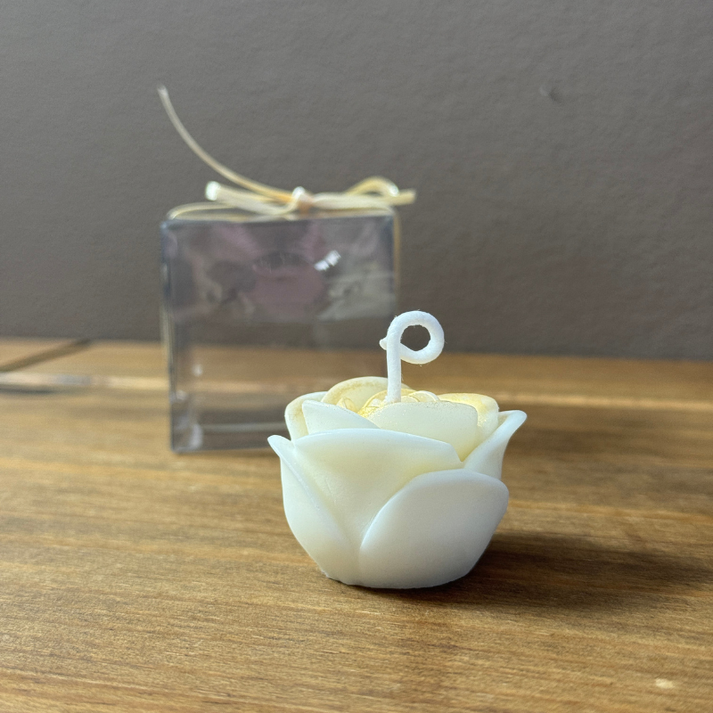 Vela Aromática Desmoldada Mini Rosa 20 Gramas