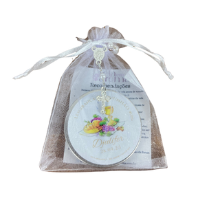 Vela Aromática Lata 20g - Personalizada Primeira Comunhão
