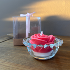 Vela Aromática Rosa 50 Gramas - Bombonier Bolinhas