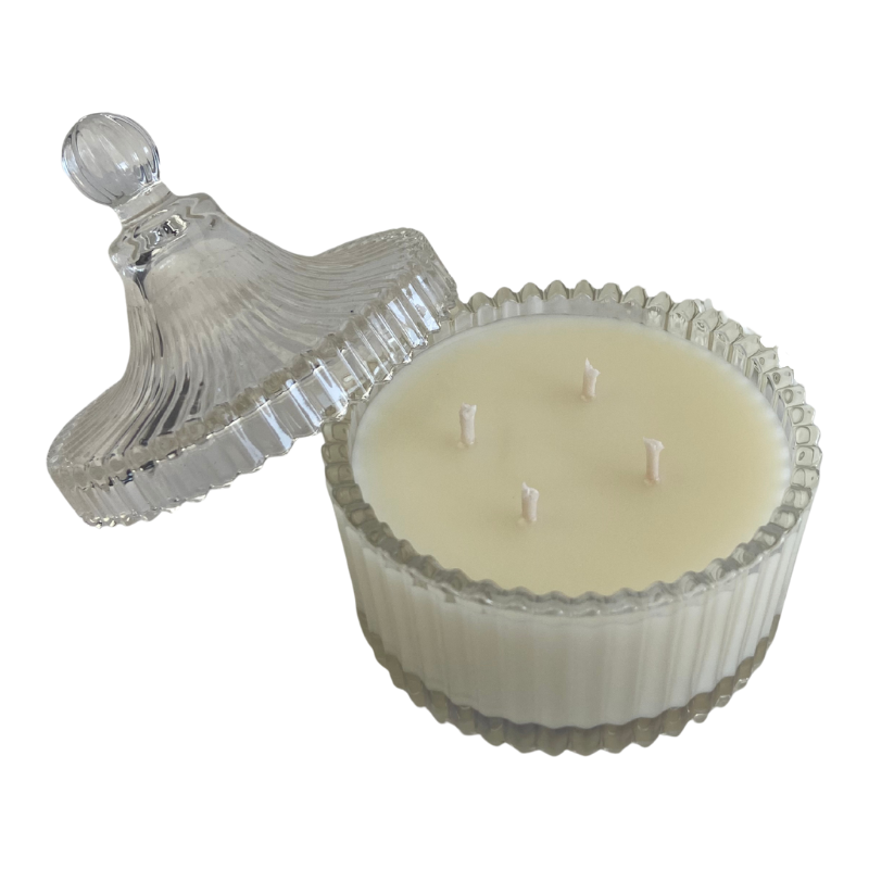 Vela Aromática em Bomboniere de Vidro – 200 Gramas