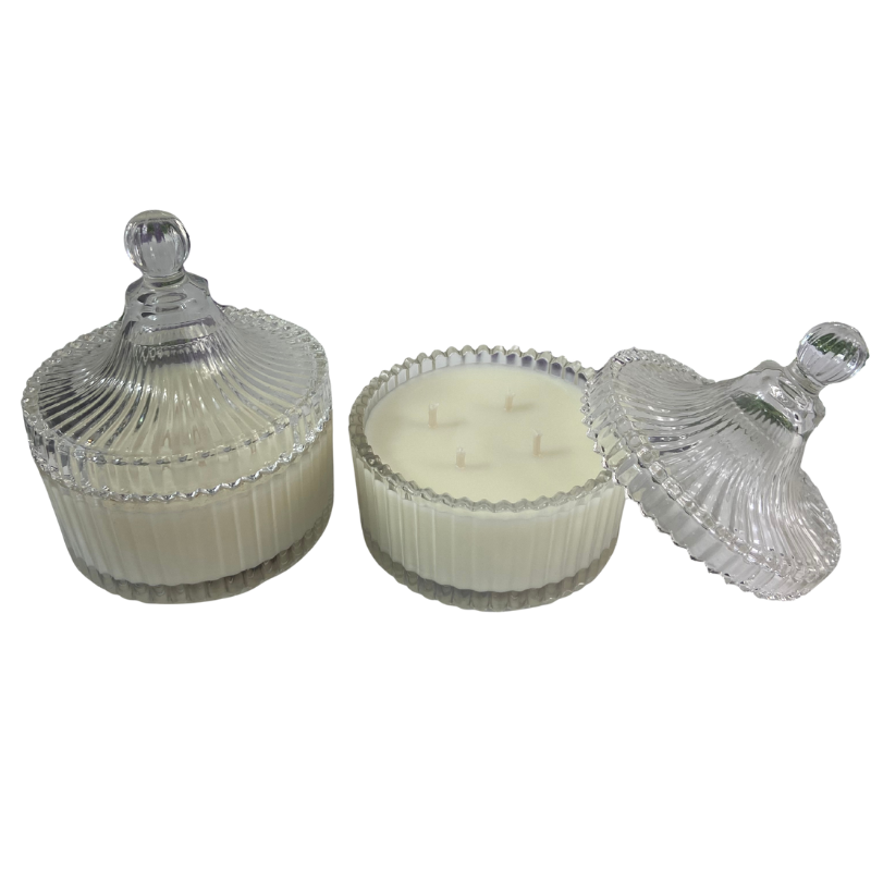 Vela Aromática em Bomboniere de Vidro – 200 Gramas