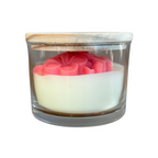 Vela Aromática de 80 Gramas em Copo com tampa de Madeira - Flor Hortência