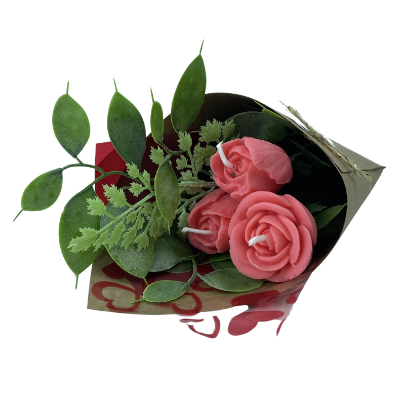 Vela Aromática Buquê de Rosas 60 Gramas