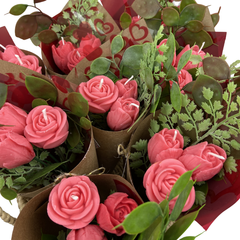 Vela Aromática Buquê de Rosas 60 Gramas