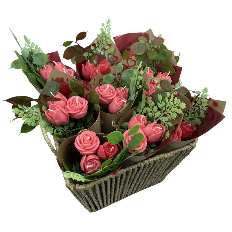 Vela Aromática Buquê de Rosas 60 Gramas