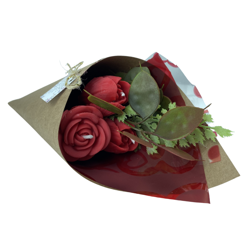 Vela Aromática Buquê de Rosas 60 Gramas