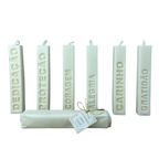 Vela Aromática Decorativa com Palavra 70 Gramas – Presente com Mensagem Especial