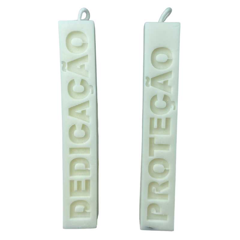 Vela Aromática Decorativa com Palavra 70 Gramas – Presente com Mensagem Especial