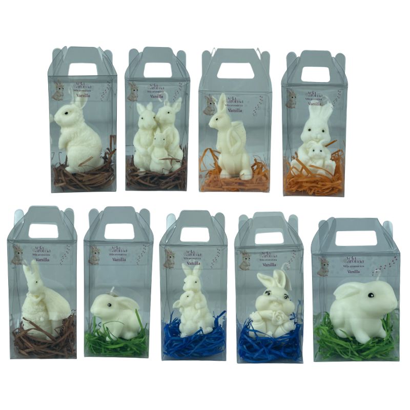 Vela Aromática Decorativa de Coelho – Presente Criativo e Temático