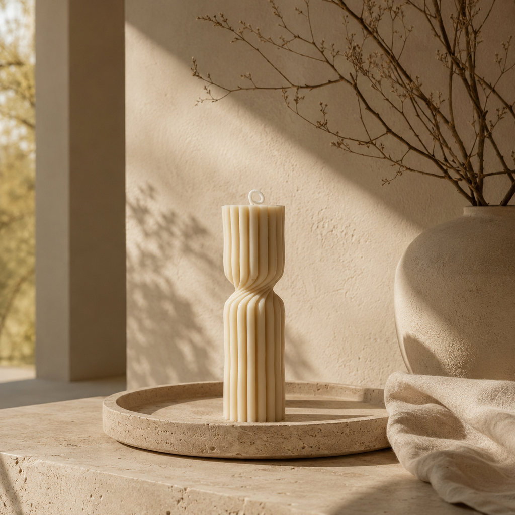 Vela Aromática Esculpida Twist 160 Gramas