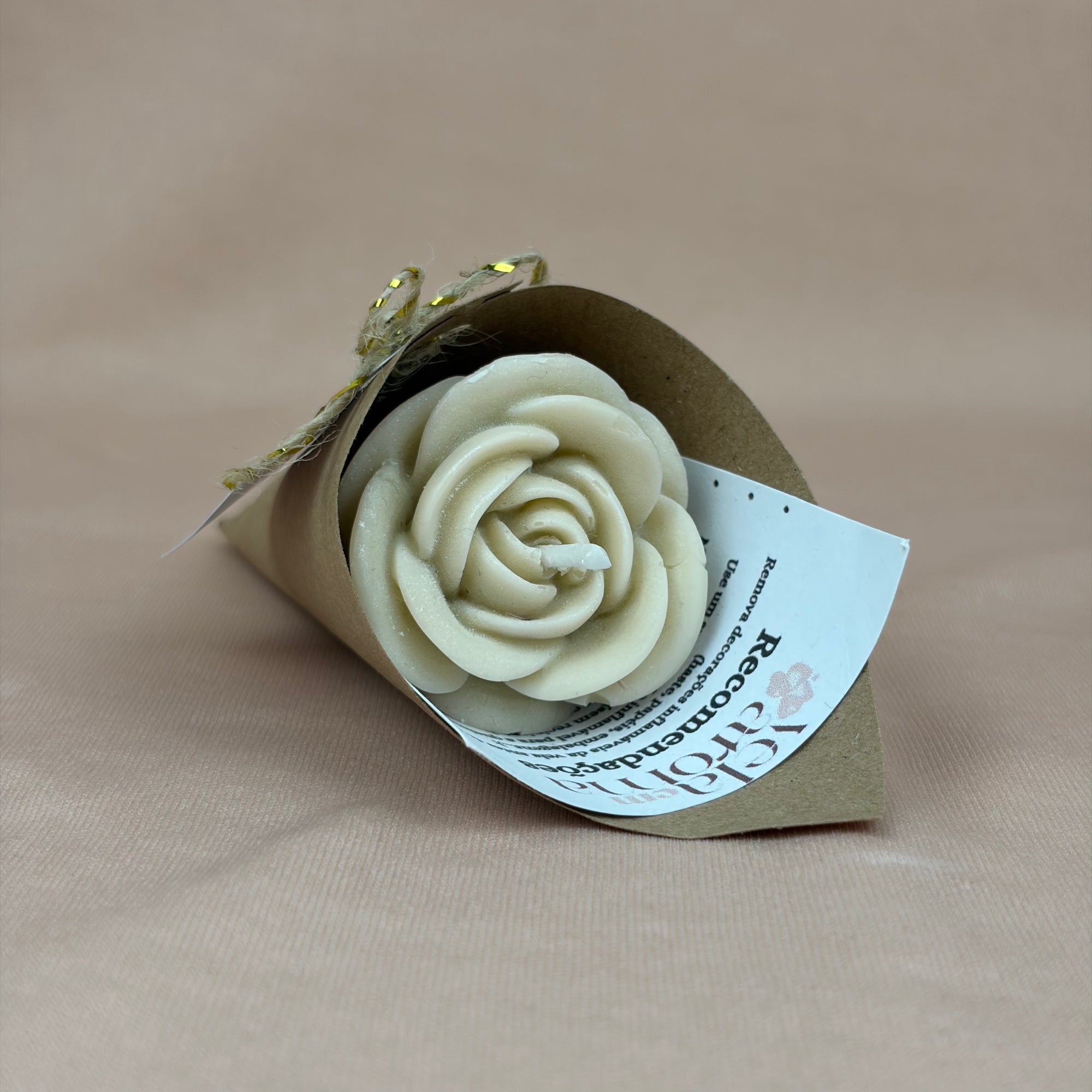 Vela Aromática Flor Mini Rosa 20 Gramas
