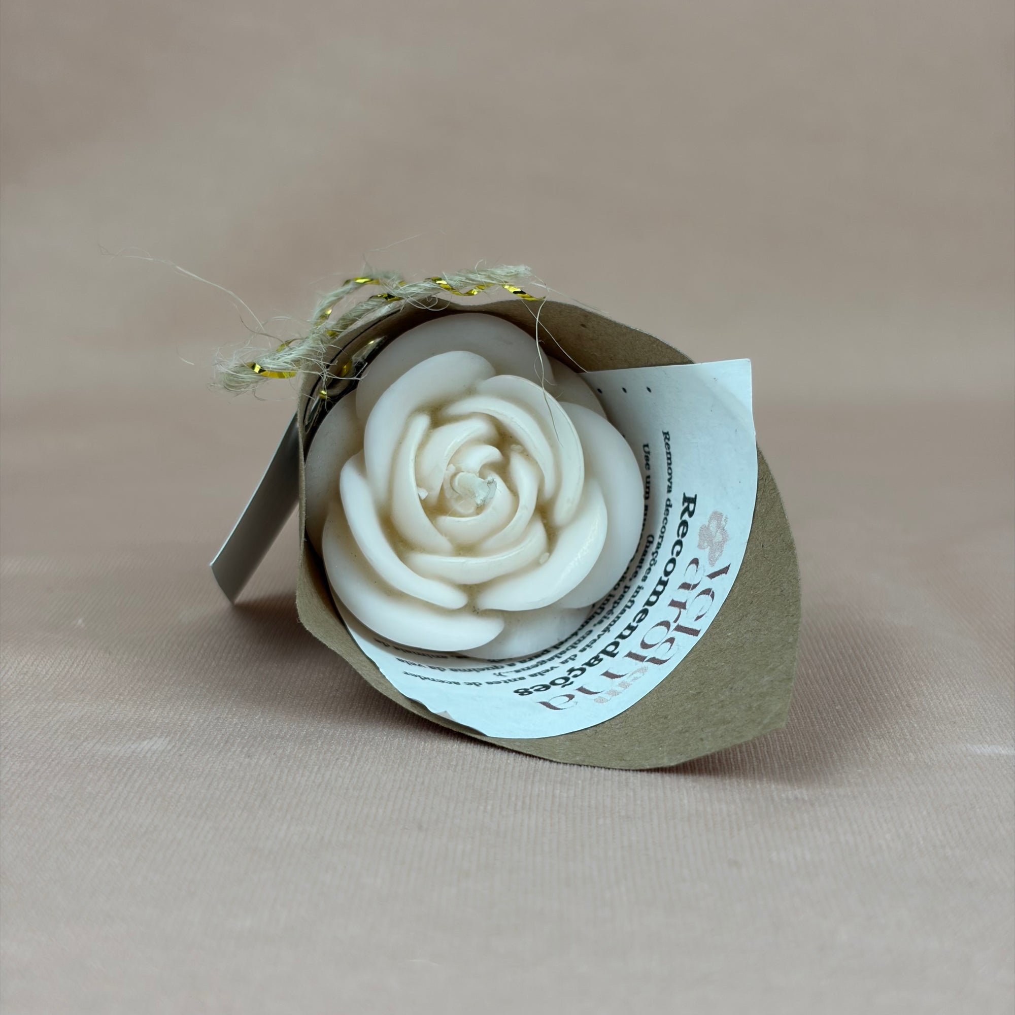 Vela Aromática Flor Mini Rosa 20 Gramas