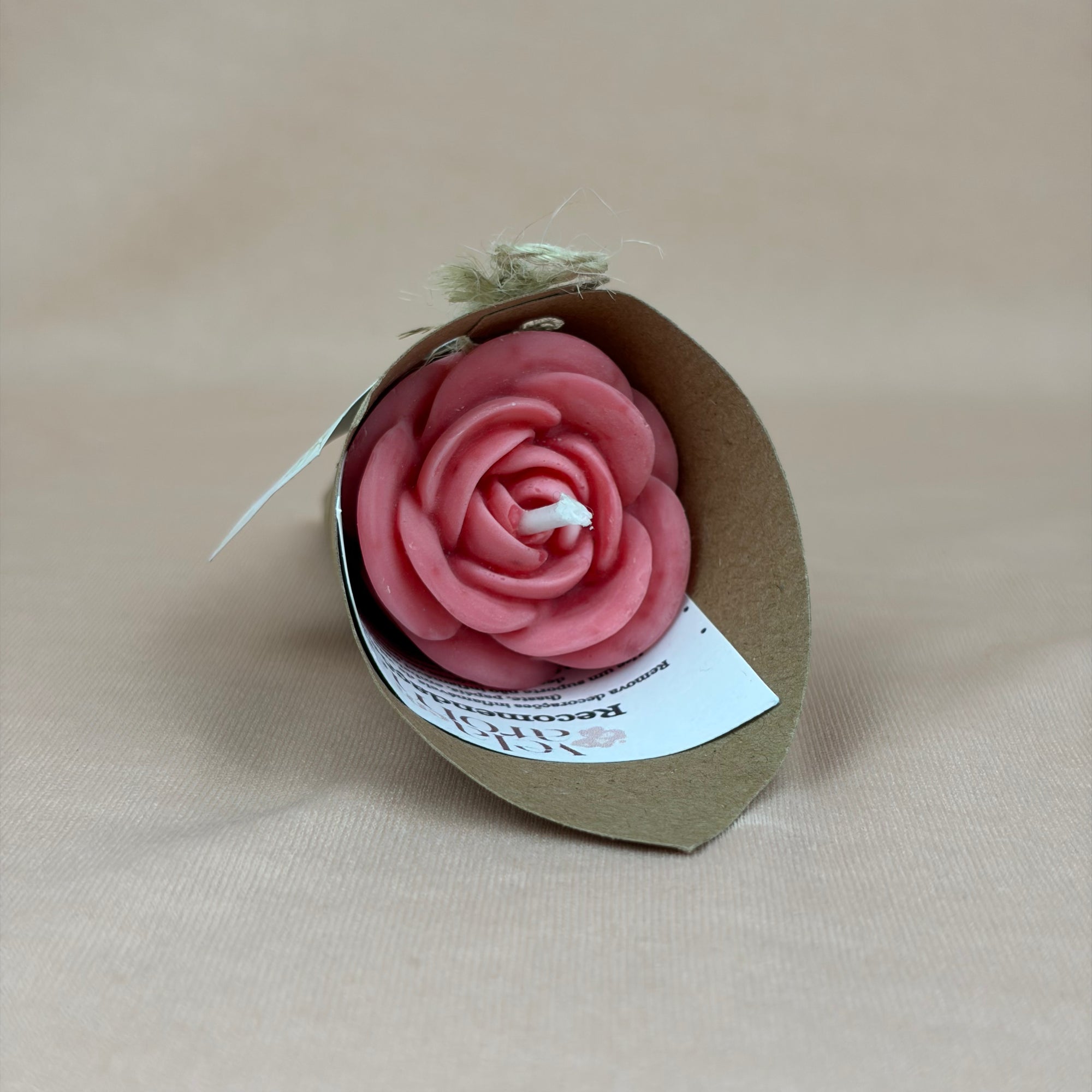 Vela Aromática Flor Mini Rosa 20 Gramas