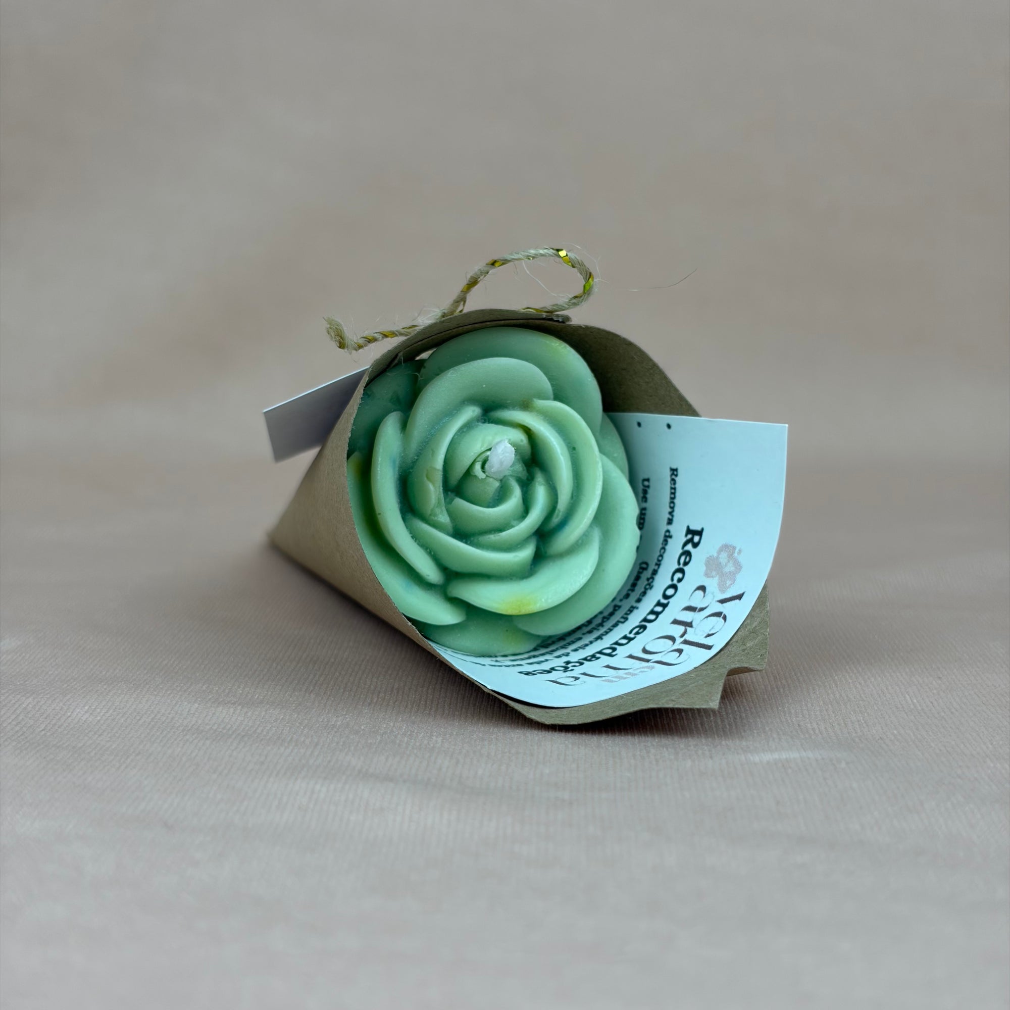 Vela Aromática Flor Mini Rosa 20 Gramas