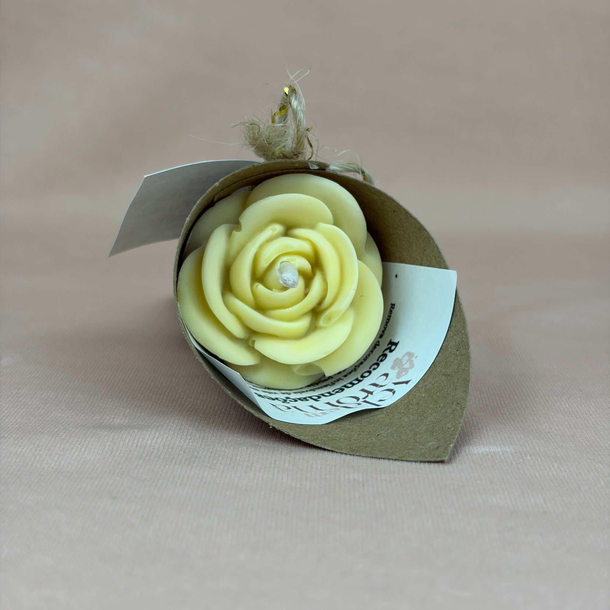 Vela Aromática Flor Mini Rosa 20 Gramas