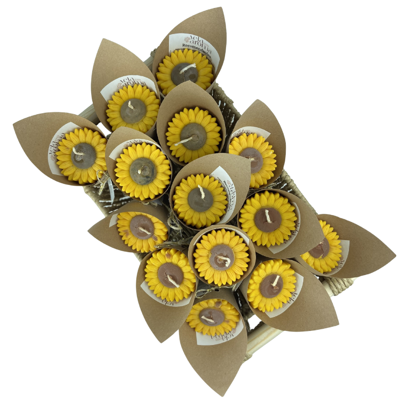Vela Aromática Flor de Girassol 30 Gramas