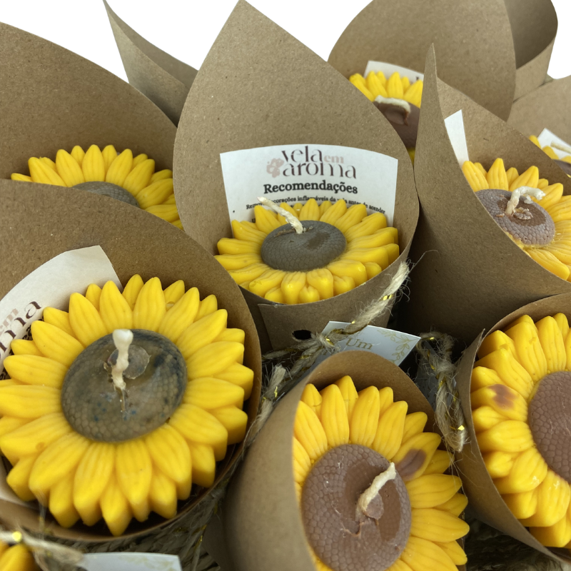 Vela Aromática Flor de Girassol 30 Gramas