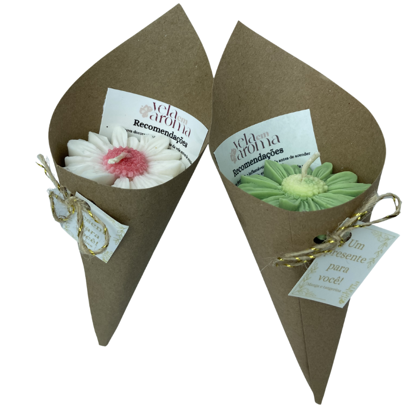 Vela Aromática Flor de Margarida 20 Gramas