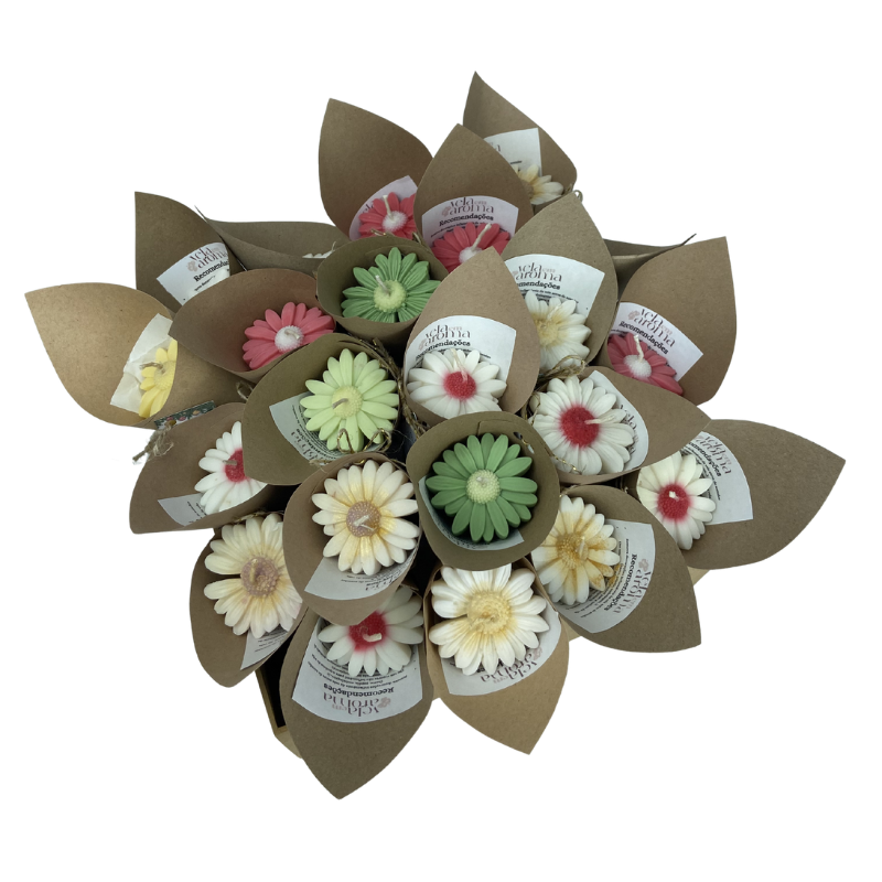 Vela Aromática Flor de Margarida 20 Gramas